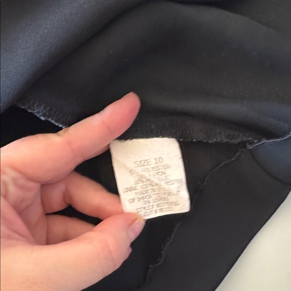 Vintage Girl's Donna Ricco Black Formal Elegant Party Velvet Floral Dress SZ 10 - Picture 8 of 8